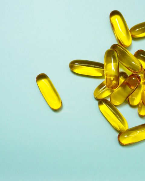 brown and yellow medication tablets