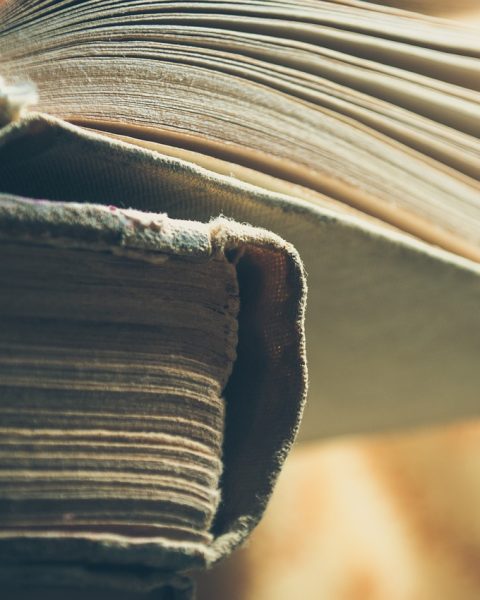 Een stapel boeken in een bibliotheek, ideaal voor wie een boekenreeks in de juiste volgorde wil ontdekken