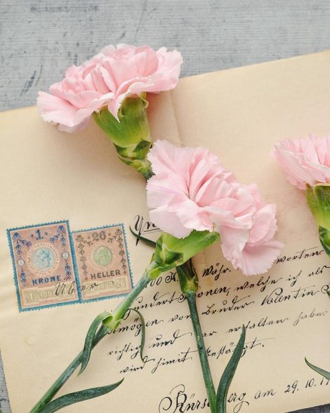 Tweedehands boek opengeslagen op een schutblad met een handgeschreven opdracht in oud handschrift